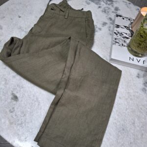 Linen pants with drawcord Fatique